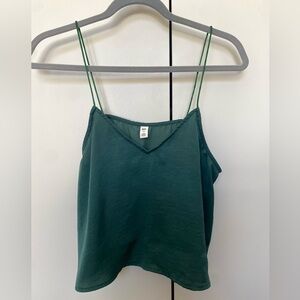 BP Cropped Green Camisole Blouse